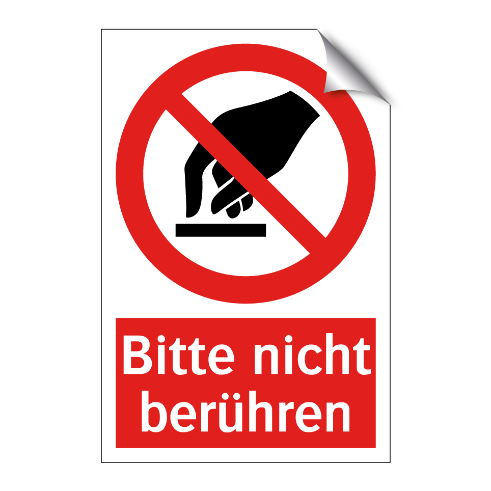 Bitte nicht berühren