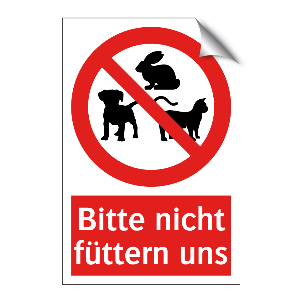 Bitte nicht füttern uns