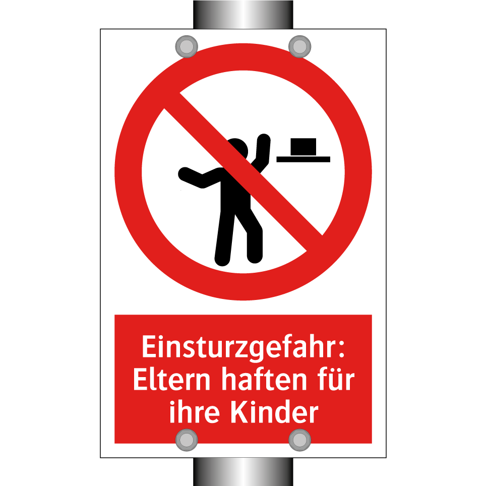 Einsturzgefahr: Eltern haften für ihre Kinder