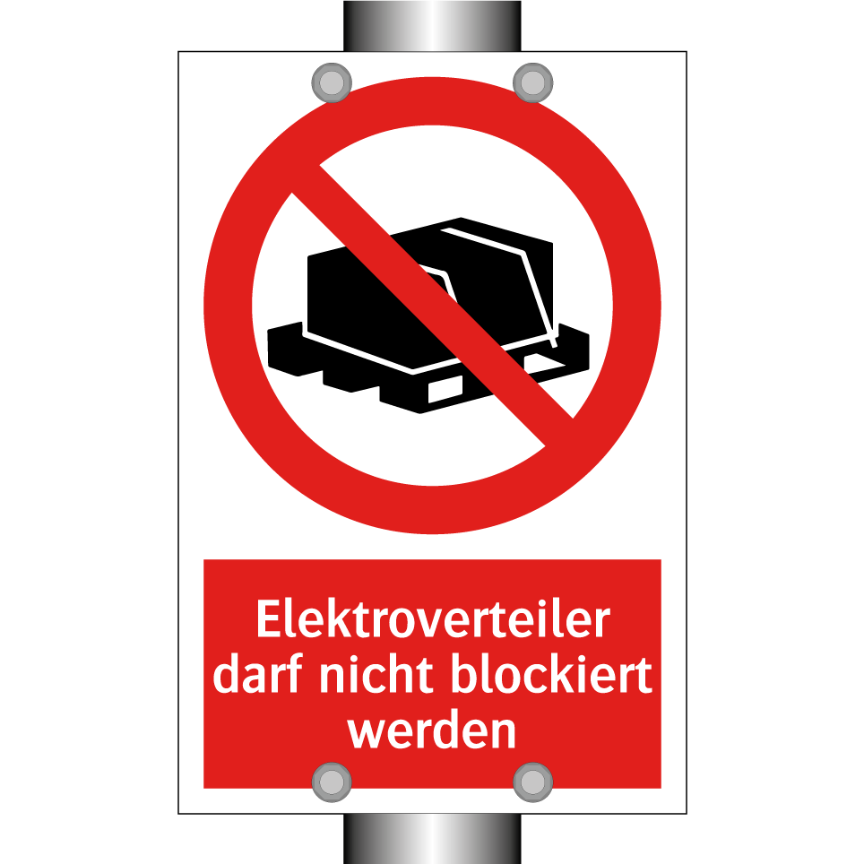 Elektroverteiler darf nicht blockiert werden