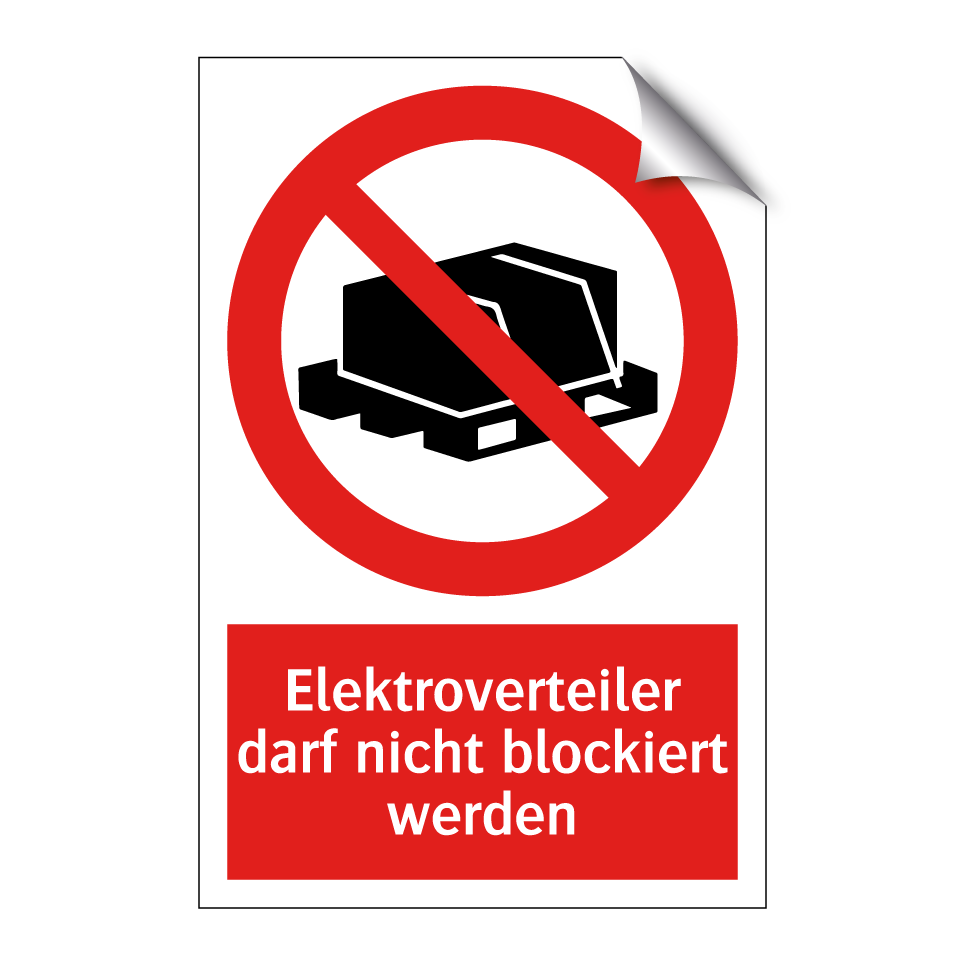 Elektroverteiler darf nicht blockiert werden