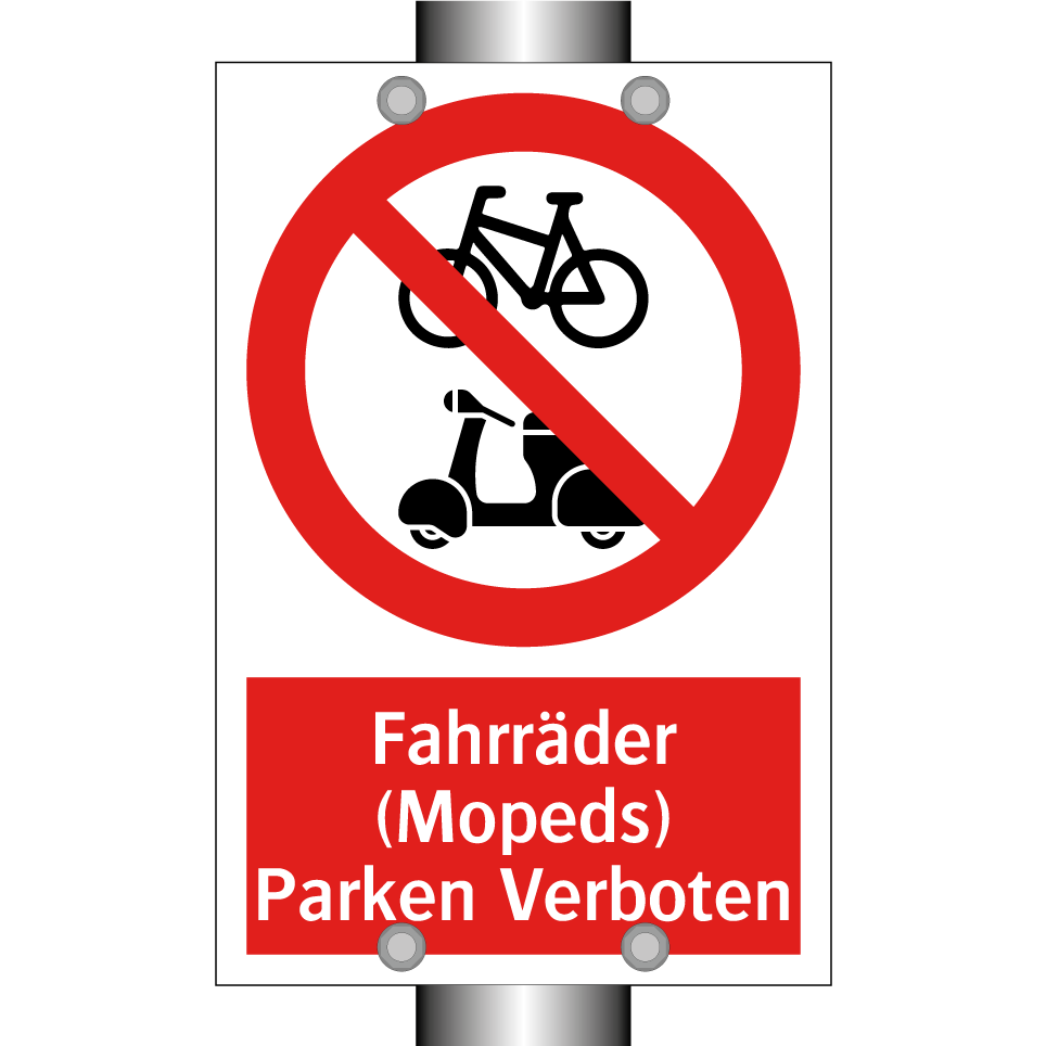 Fahrräder (Mopeds) Parken Verboten