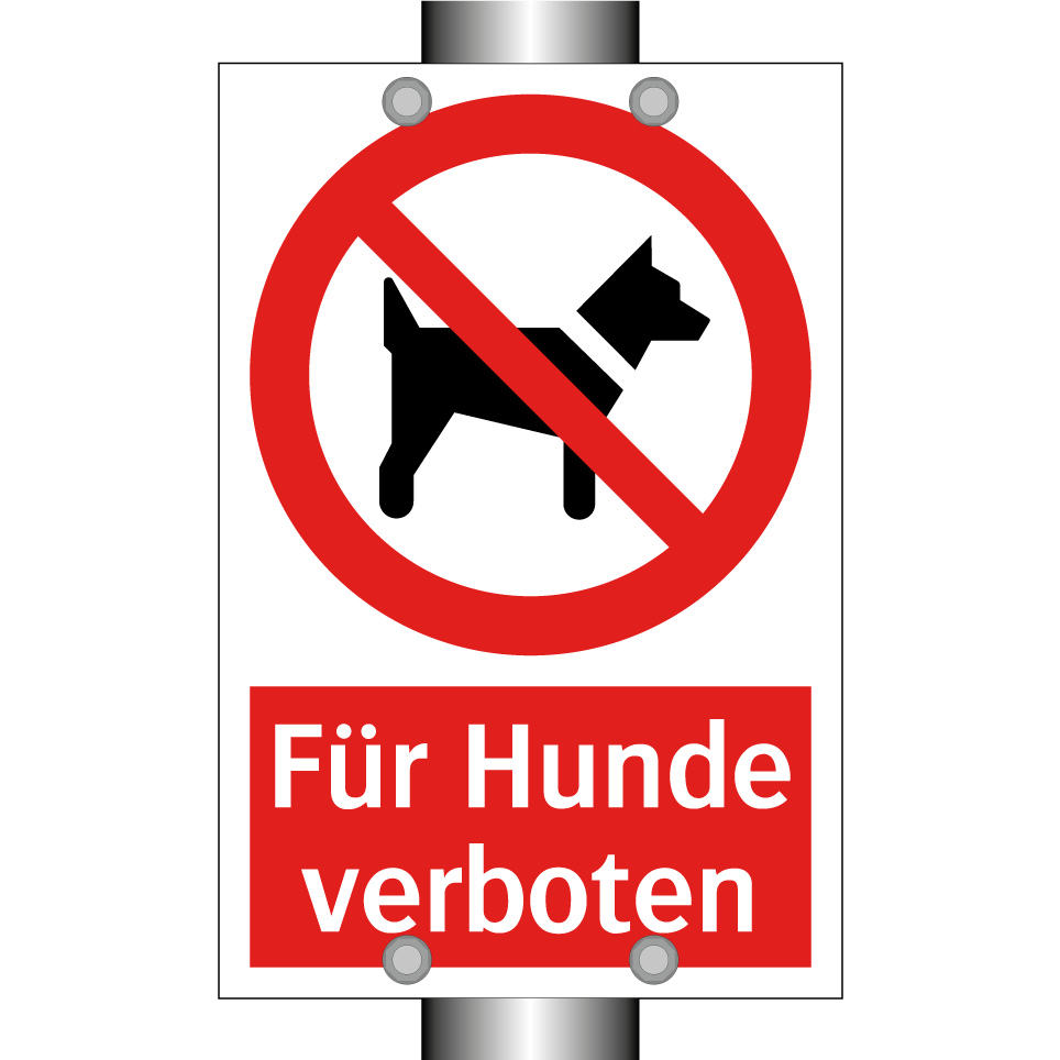 Für Hunde verboten
