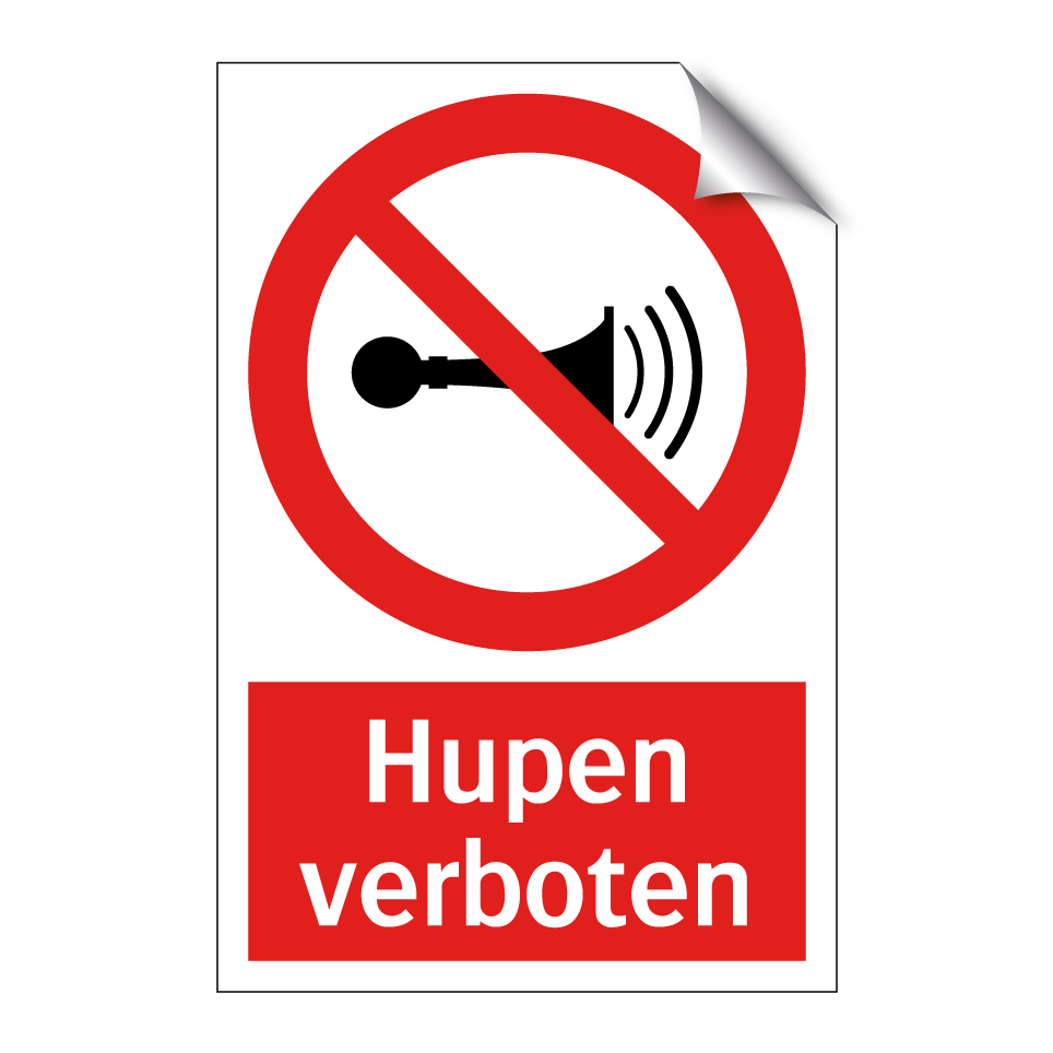 Hupen verboten