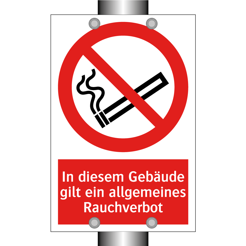 In diesem Gebäude gilt ein allgemeines Rauchverbot