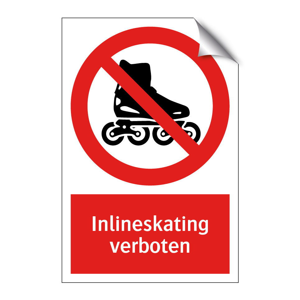 Inlineskating verboten
