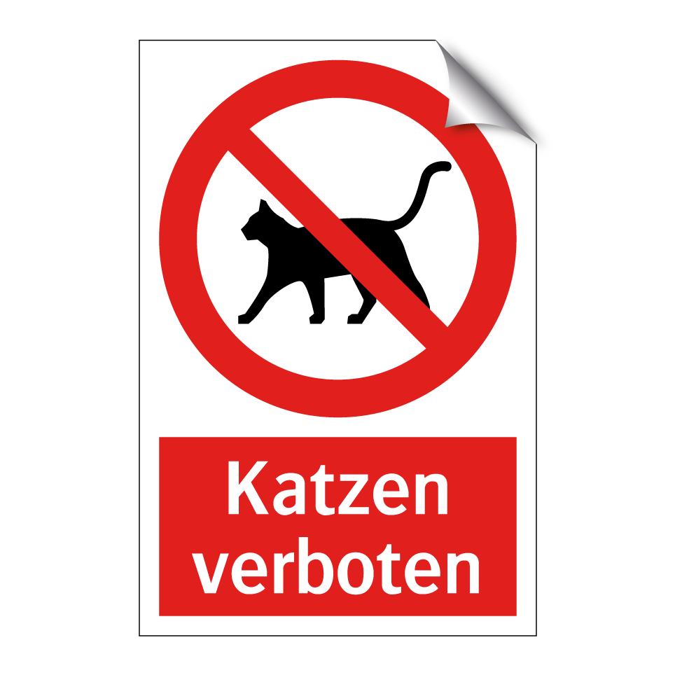 Katzen verboten