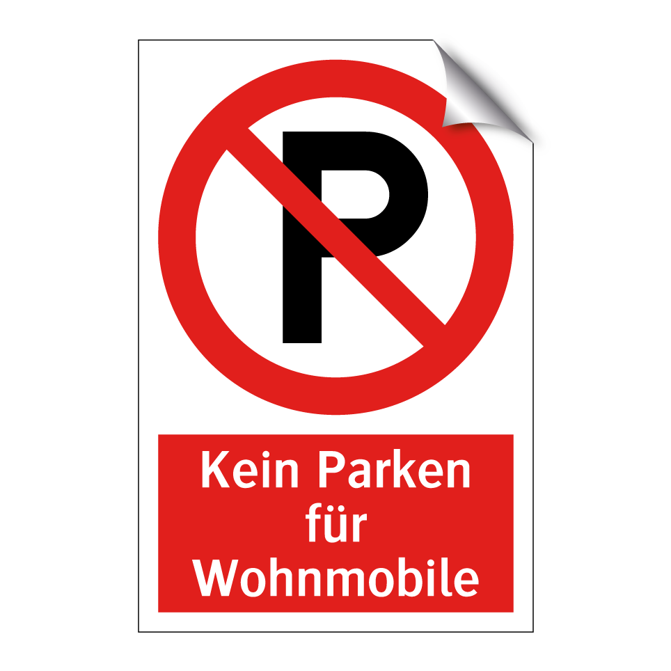Kein Parken für Wohnmobile