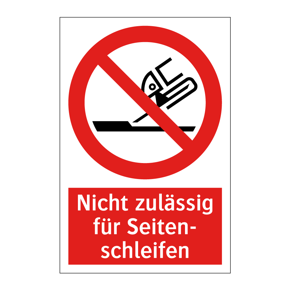 Nicht zulässig für Seiten- schleifen