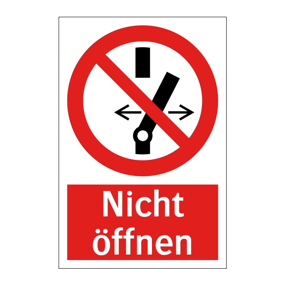 Nicht öffnen