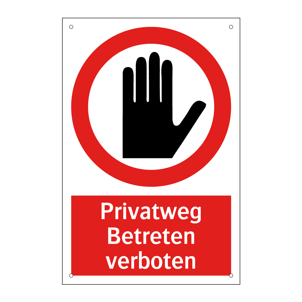 Privatweg Betreten verboten
