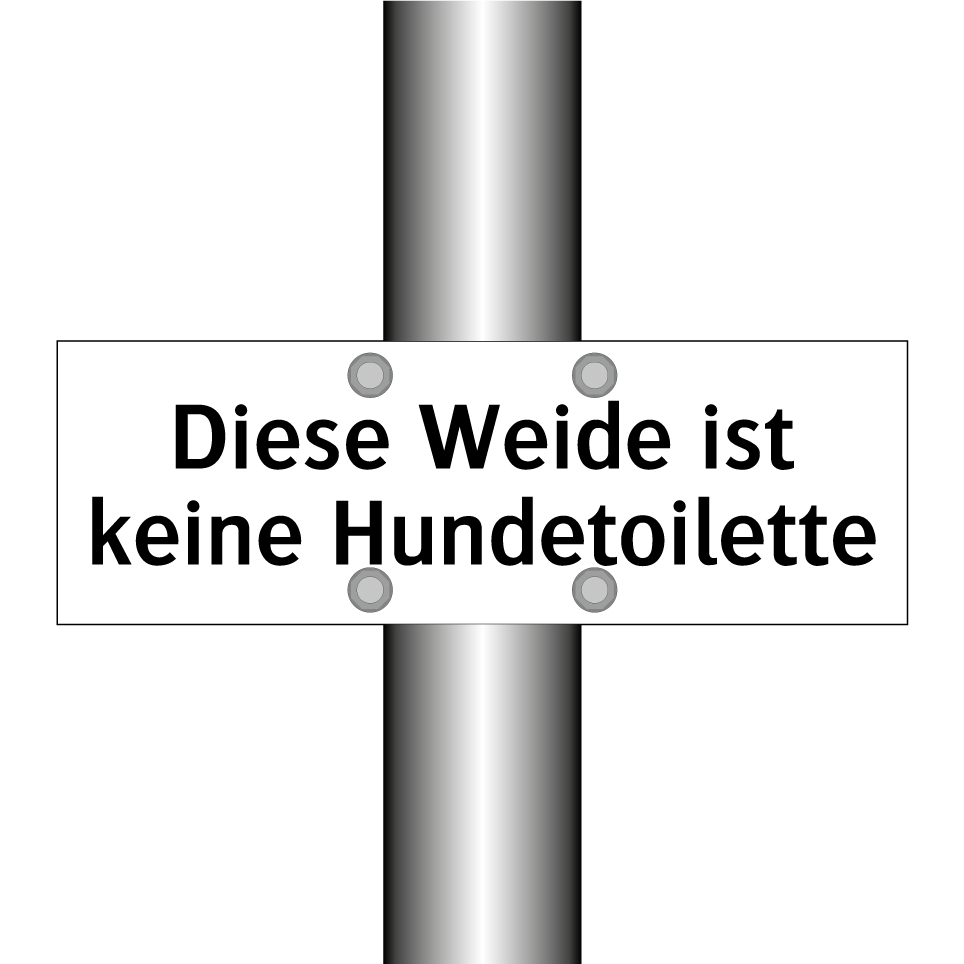 Diese Weide ist keine Hundetoilette