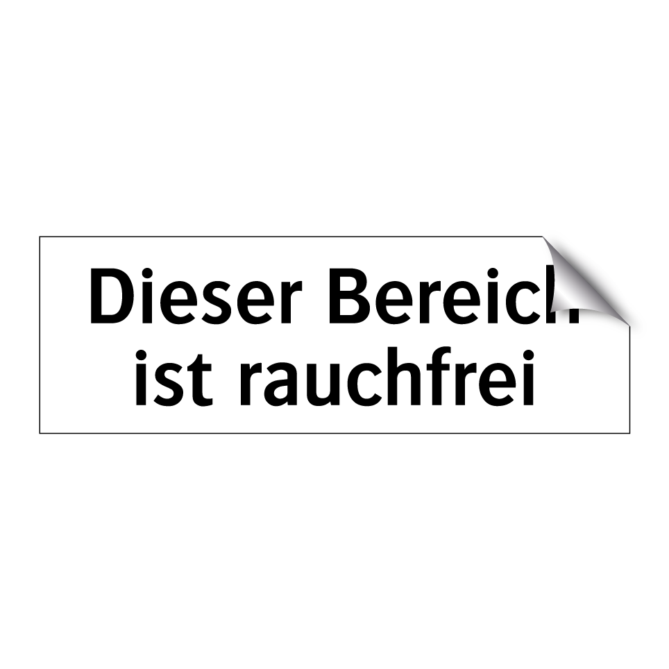 Dieser Bereich ist rauchfrei