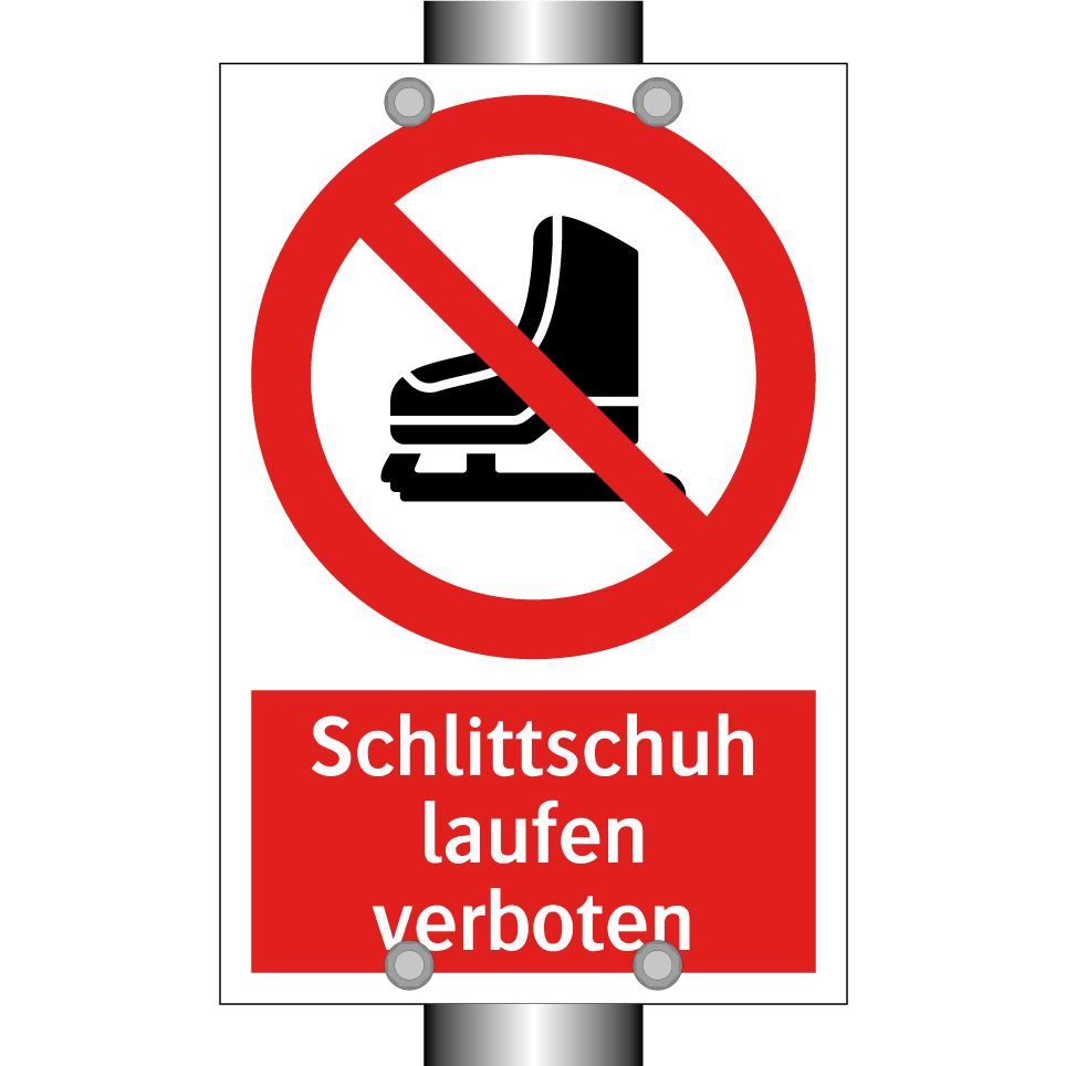Schlittschuh laufen verboten