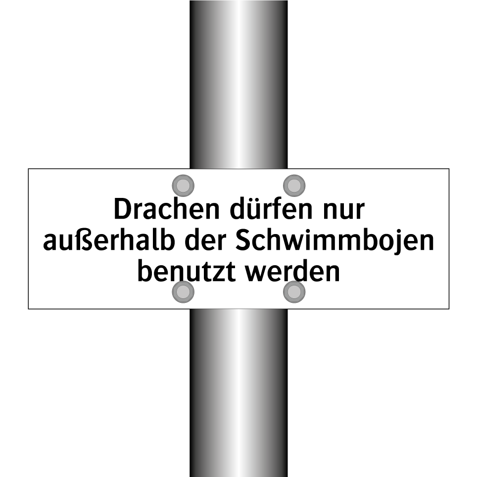 Drachen dürfen nur außerhalb der Schwimmbojen benutzt werden