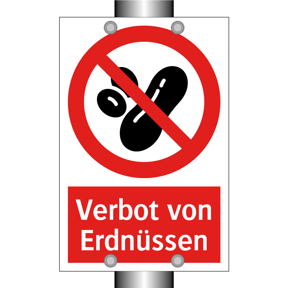 Verbot von Erdnüssen
