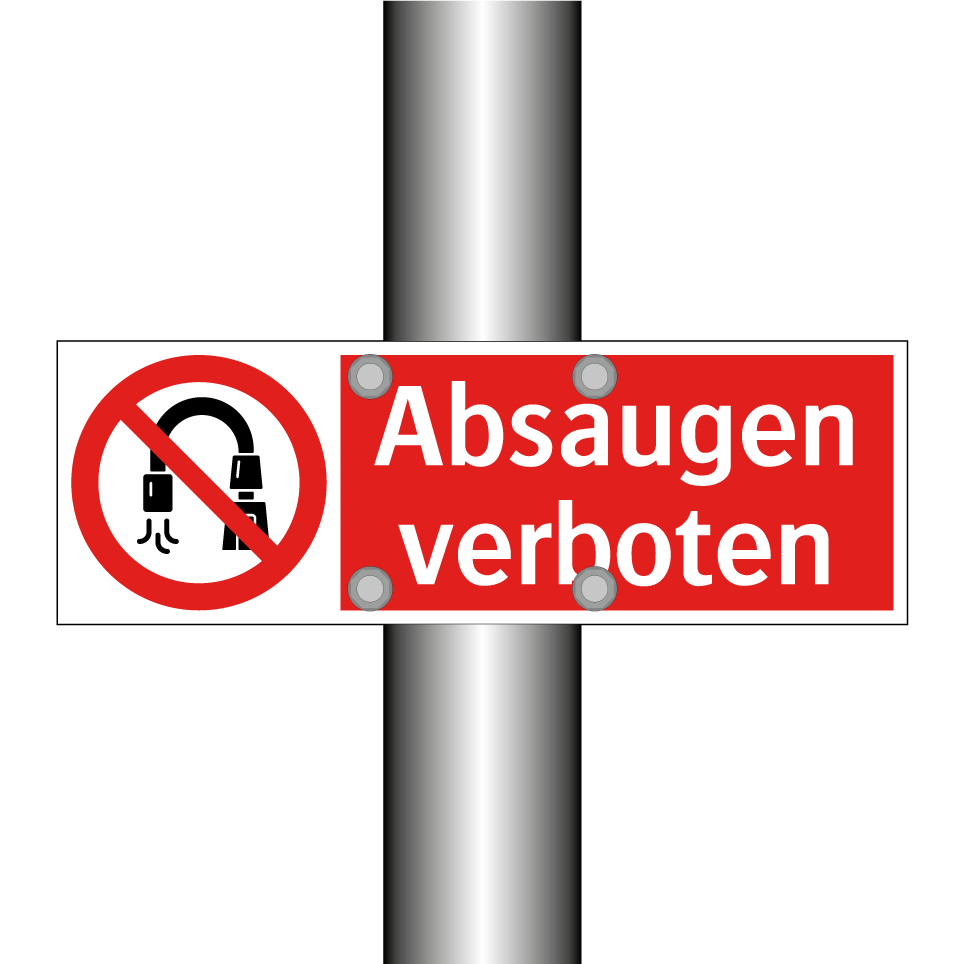 Absaugen verboten