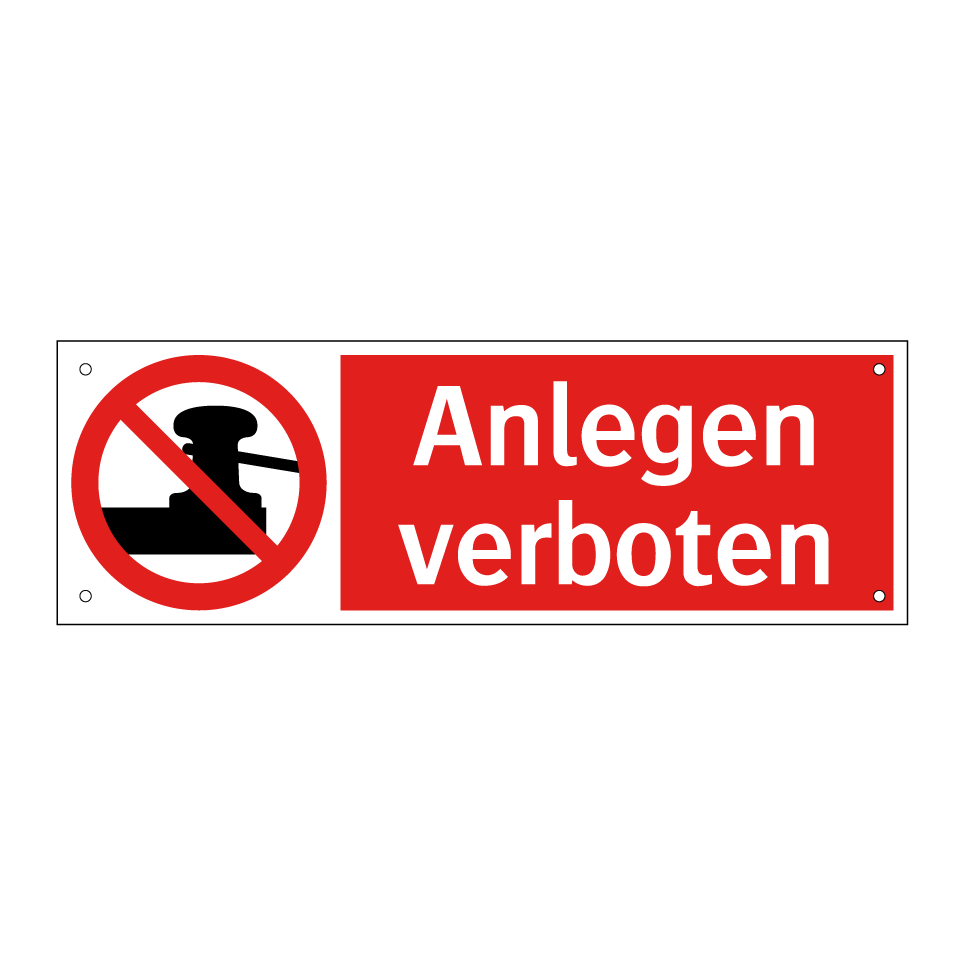 Anlegen verboten