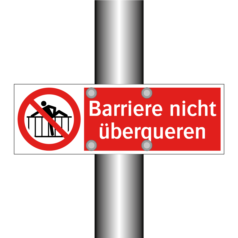 Barriere nicht überqueren