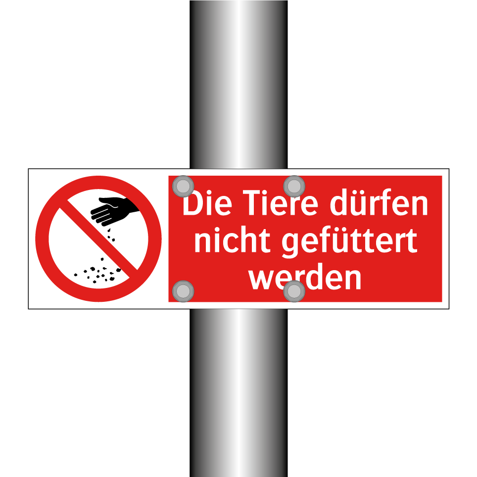 Die Tiere dürfen nicht gefüttert werden