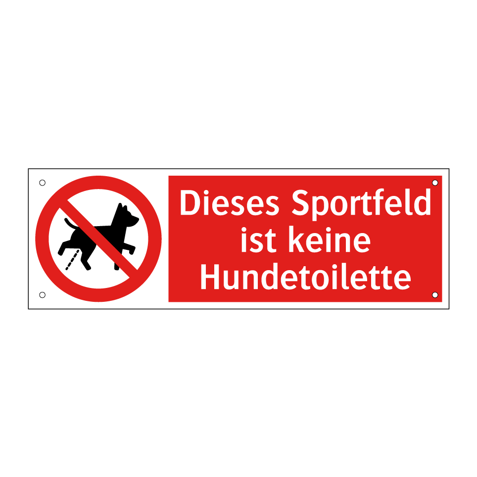 Dieses Sportfeld ist keine Hundetoilette