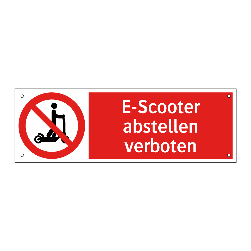 E-Scooter abstellen verboten