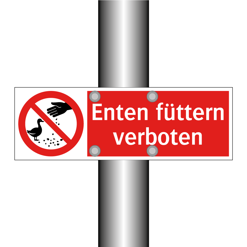Enten füttern verboten