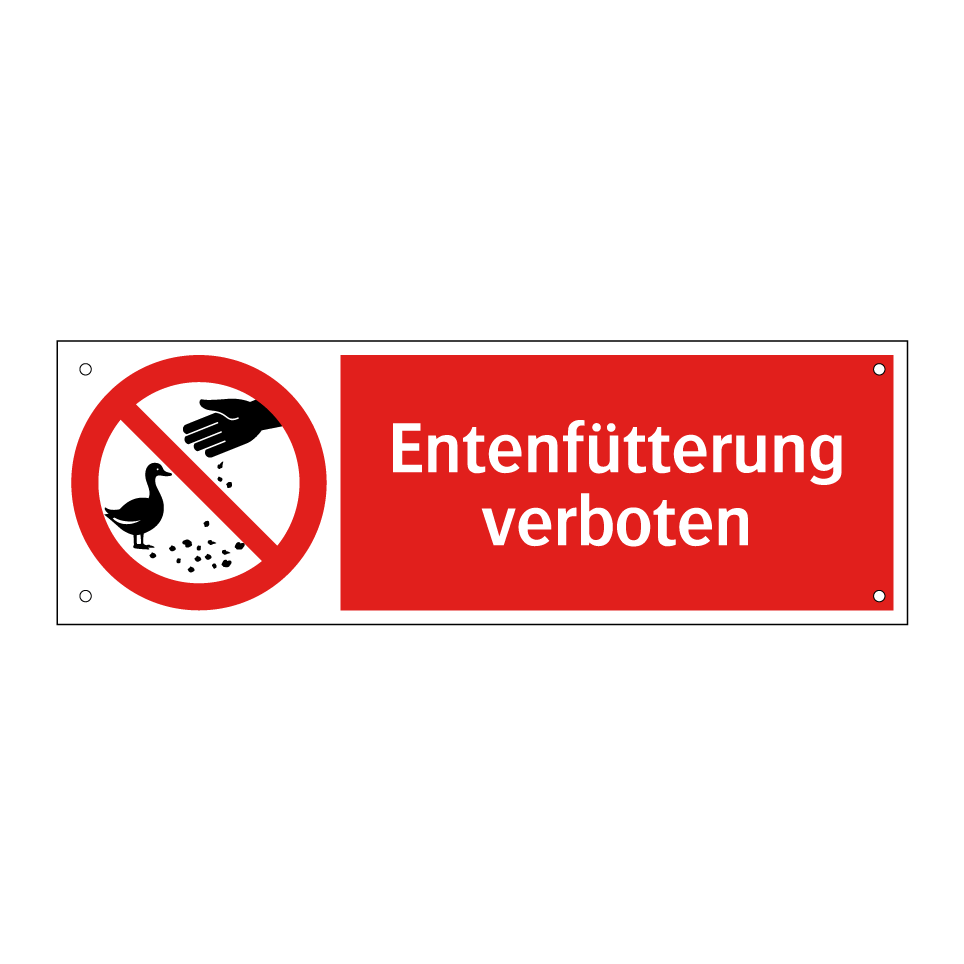 Entenfütterung verboten