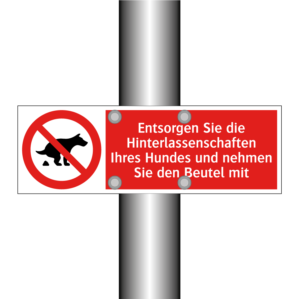 Entsorgen Sie die Hinterlassenschaften Ihres Hundes und nehmen Sie den Beutel mit