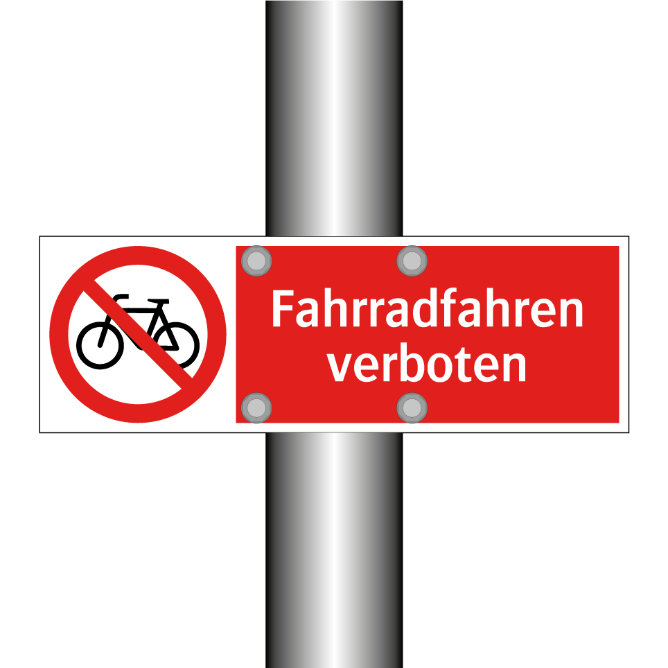 Fahrradfahren verboten