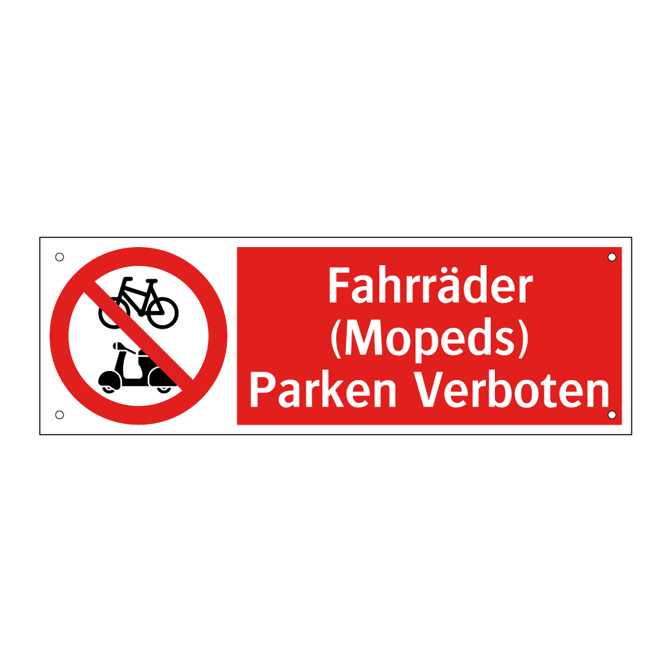 Fahrräder (Mopeds) Parken Verboten