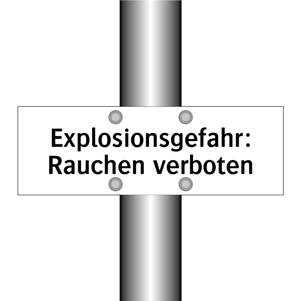 Explosionsgefahr: Rauchen verboten