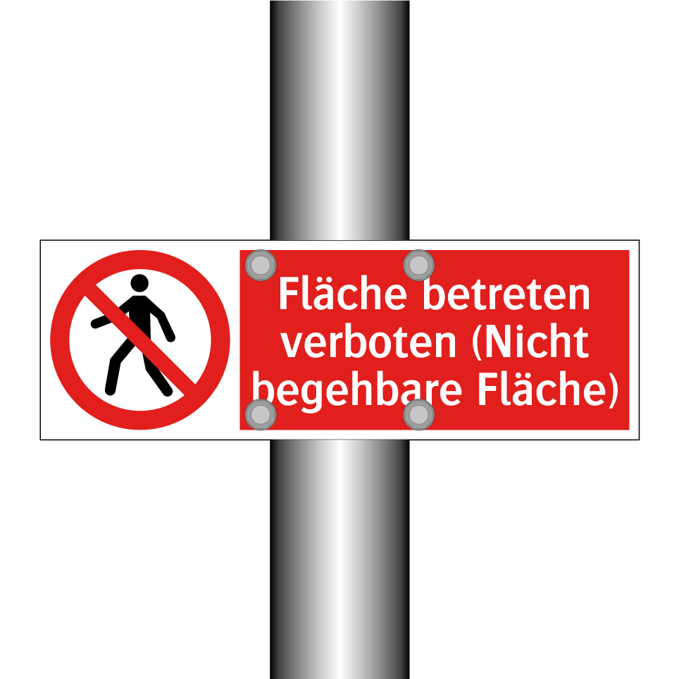 Fläche betreten verboten (Nicht begehbare Fläche)
