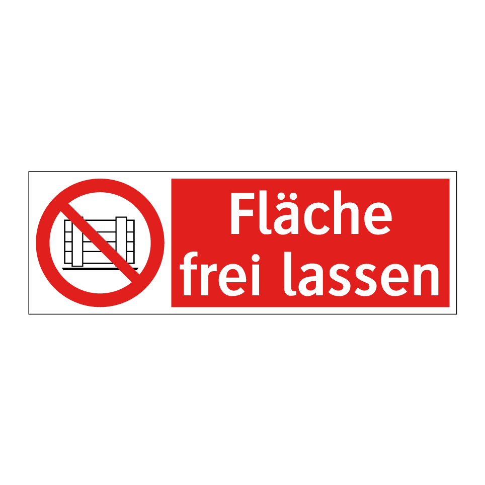 Fläche frei lassen