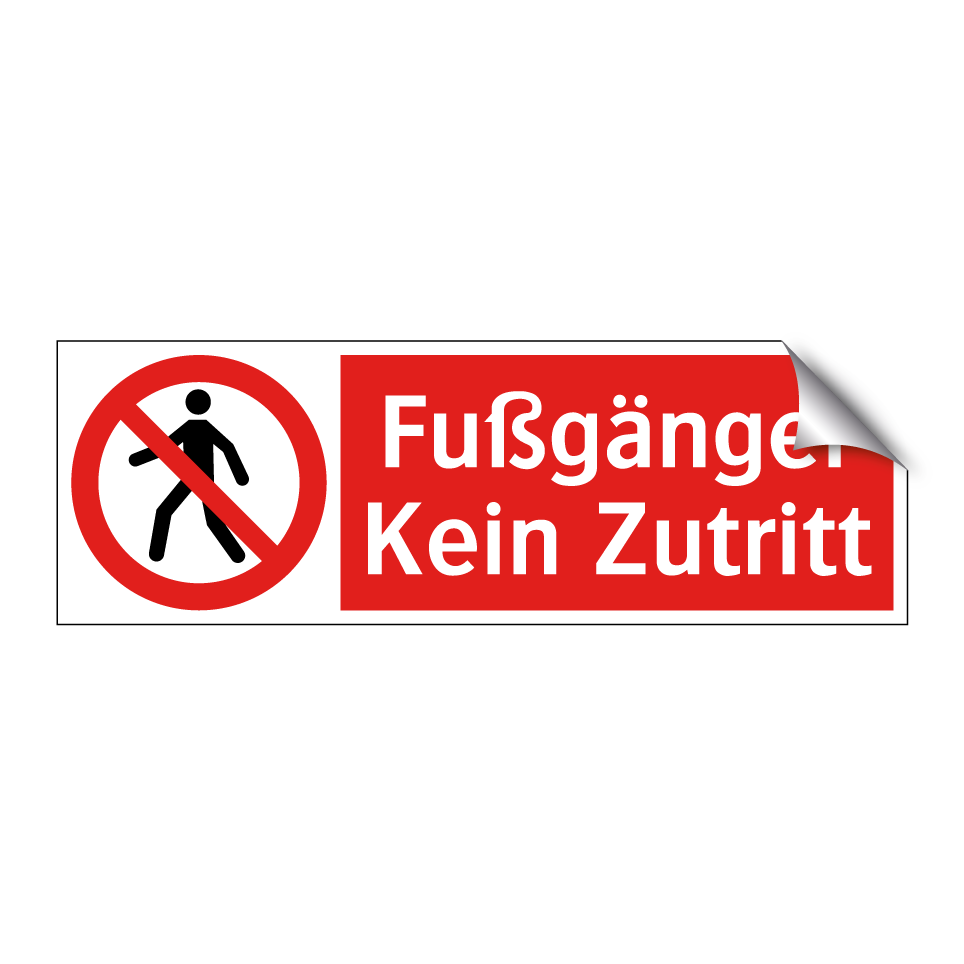 Fußgänger Kein Zutritt