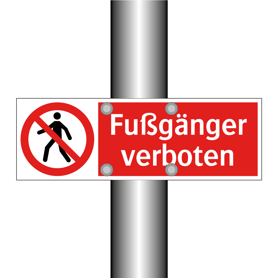 Fußgänger verboten