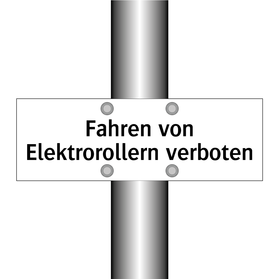 Fahren von Elektrorollern verboten