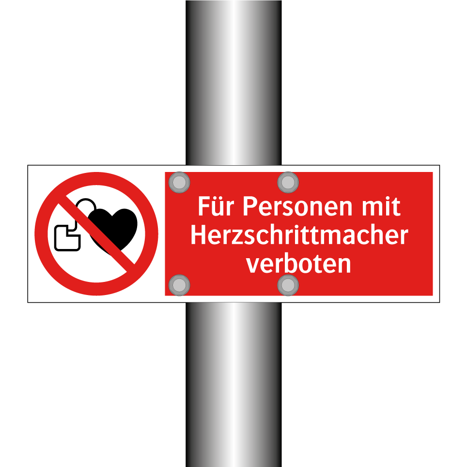 Für Personen mit Herzschrittmacher verboten