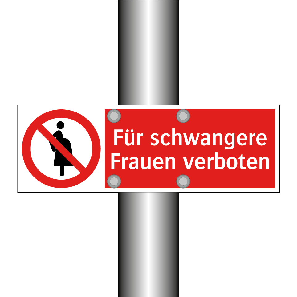 Für schwangere Frauen verboten
