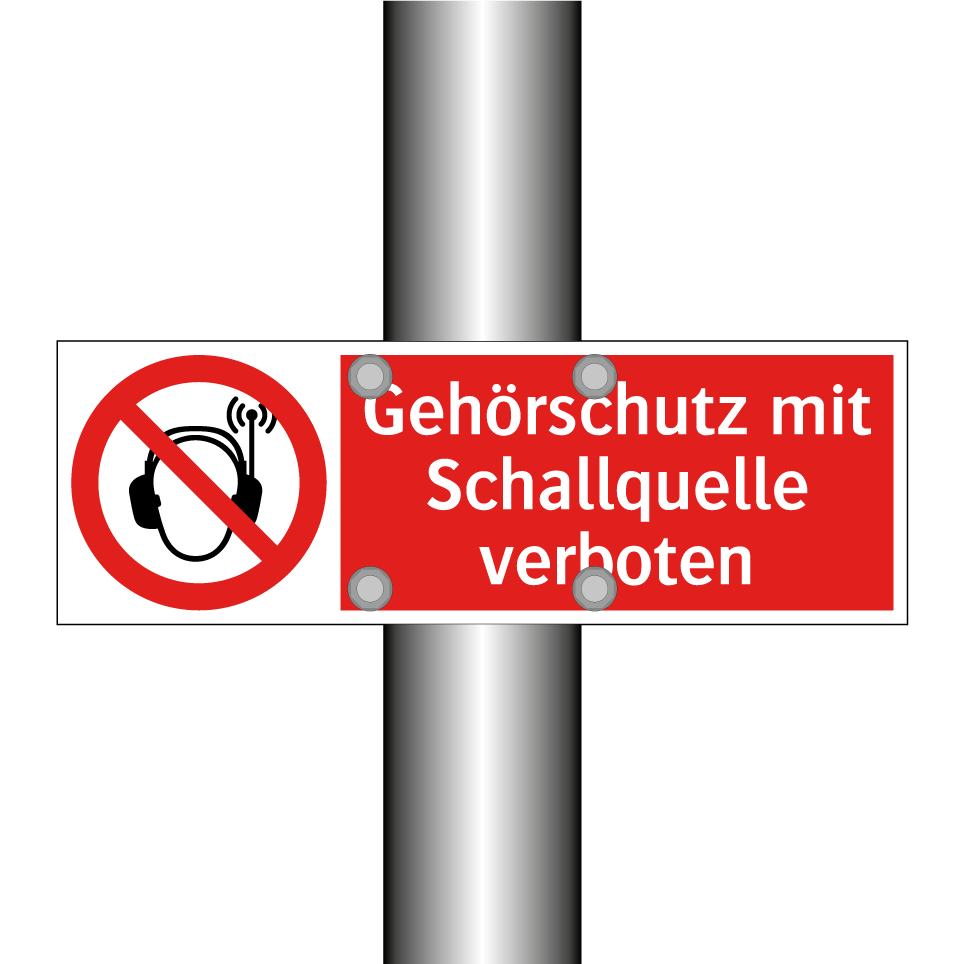 Gehörschutz mit Schallquelle verboten