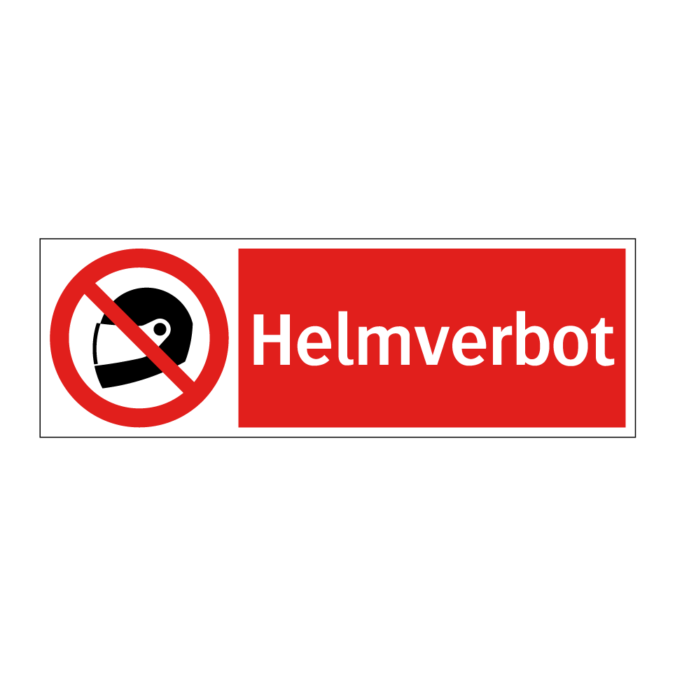 Helmverbot