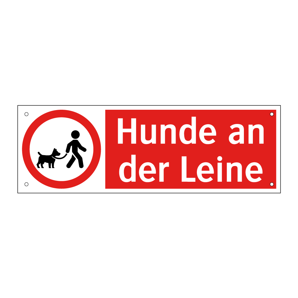 Hunde an der Leine
