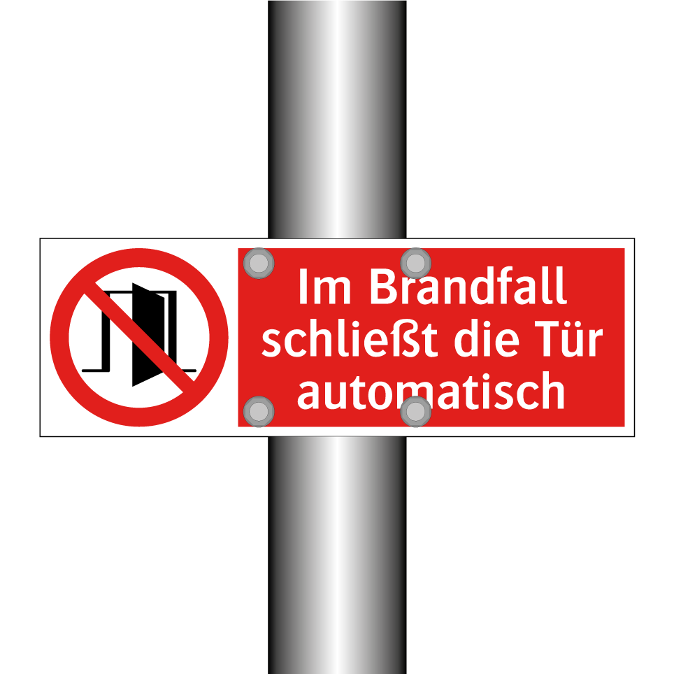 Im Brandfall schließt die Tür automatisch