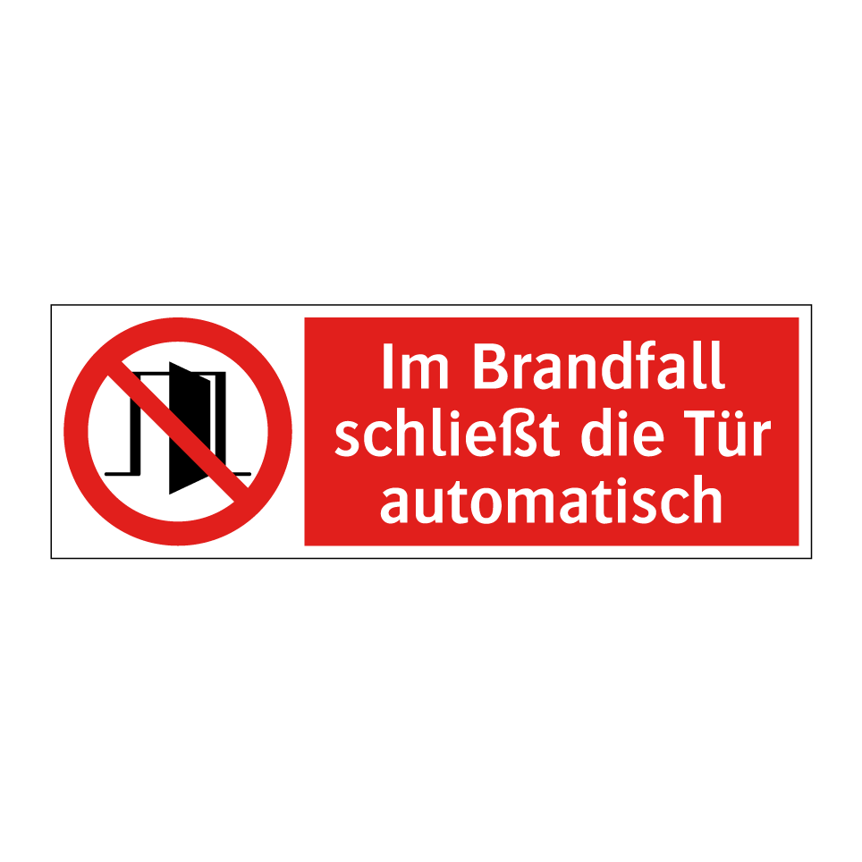 Im Brandfall schließt die Tür automatisch