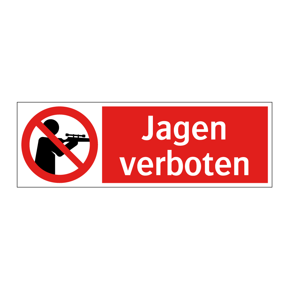 Jagen verboten