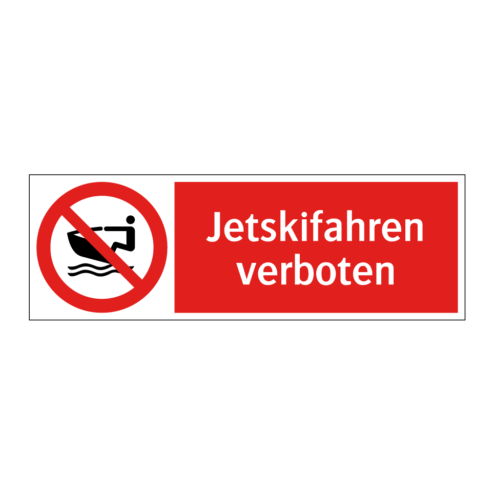 Jetskifahren verboten