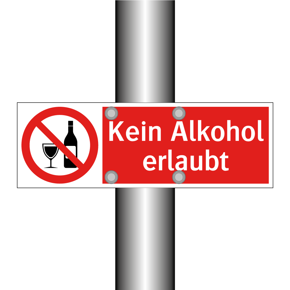 Kein Alkohol erlaubt