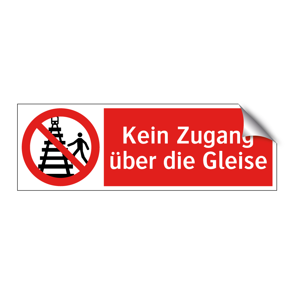 Kein Zugang über die Gleise