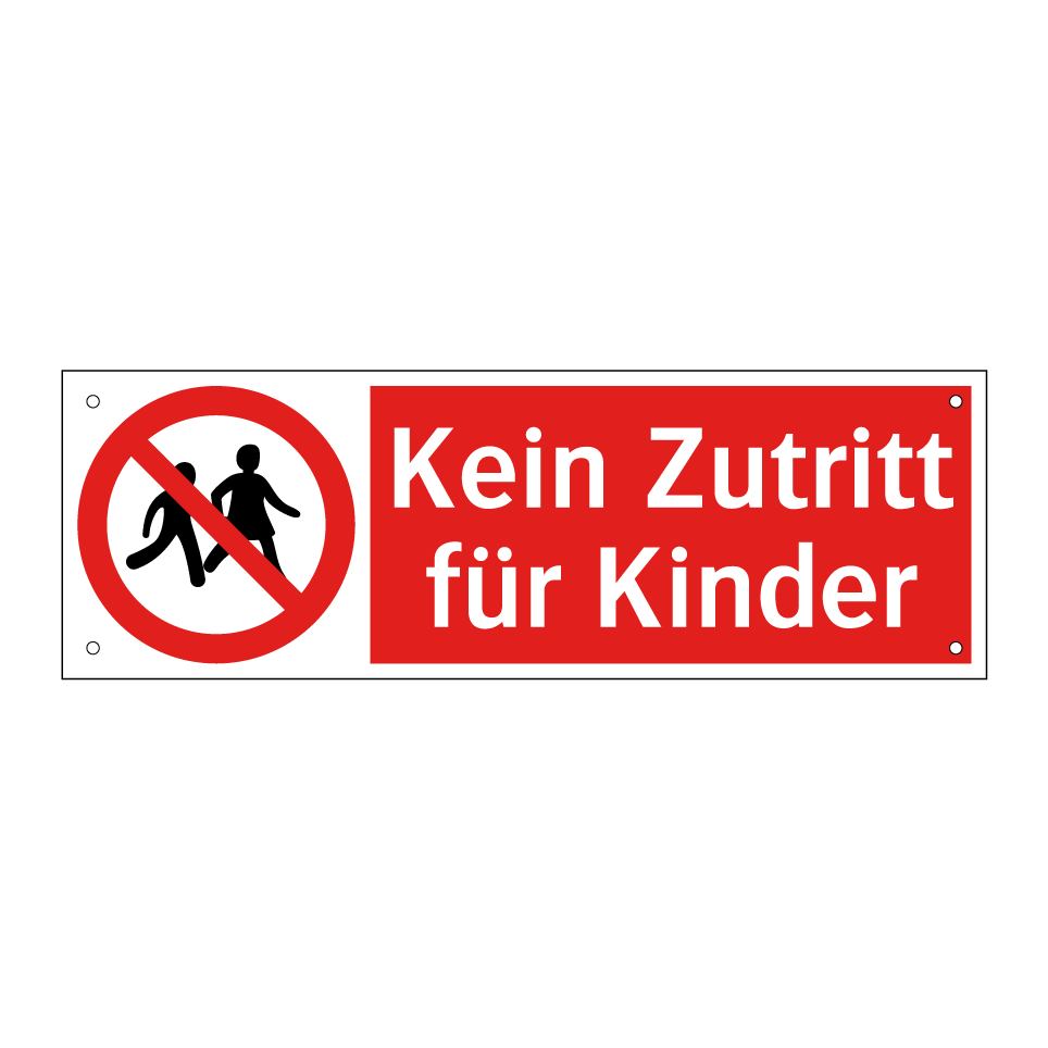 Kein Zutritt für Kinder