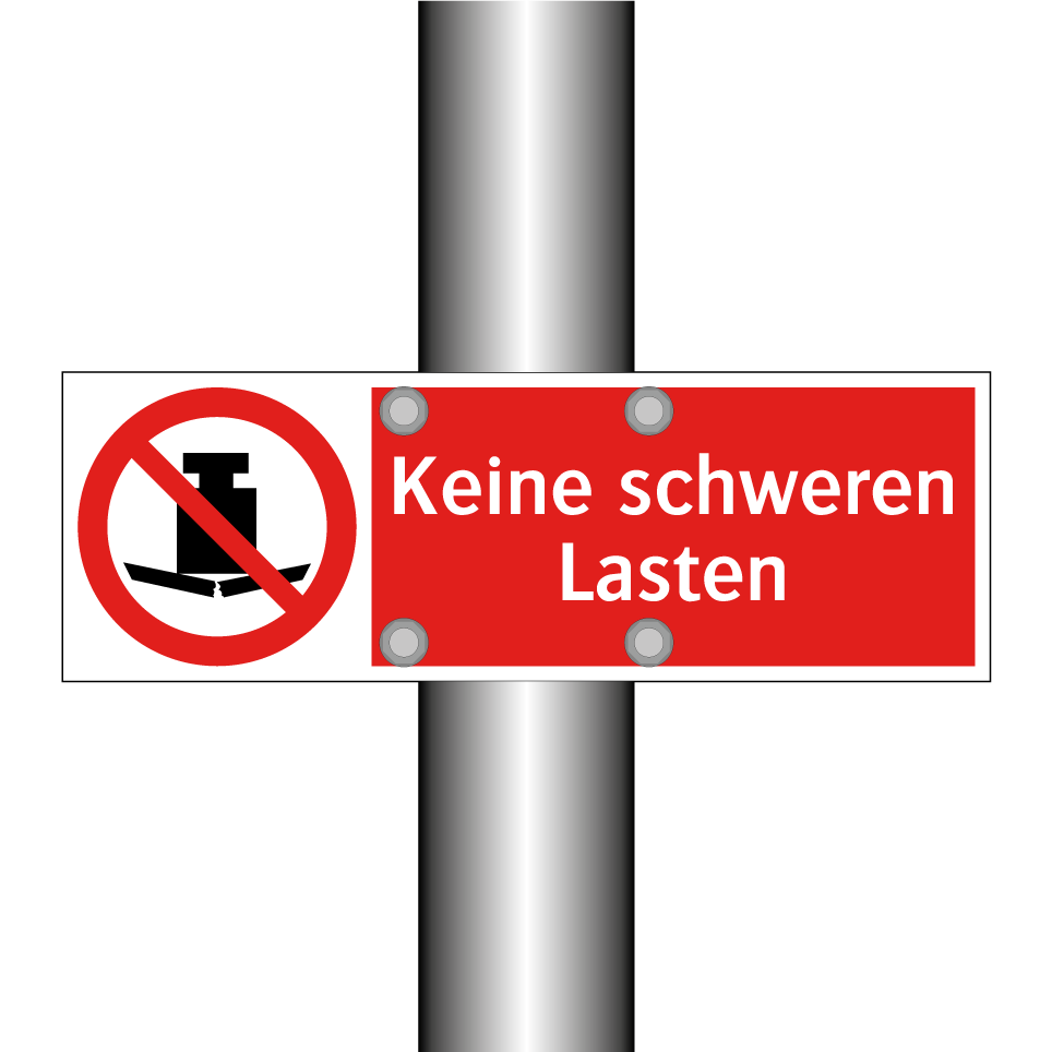 Keine schweren Lasten
